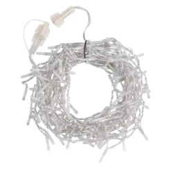 Stalattite Connect+ 2 x h 0,36 m, 160 led bianco caldo e bianco freddo, cavo trasparente, prolungabile