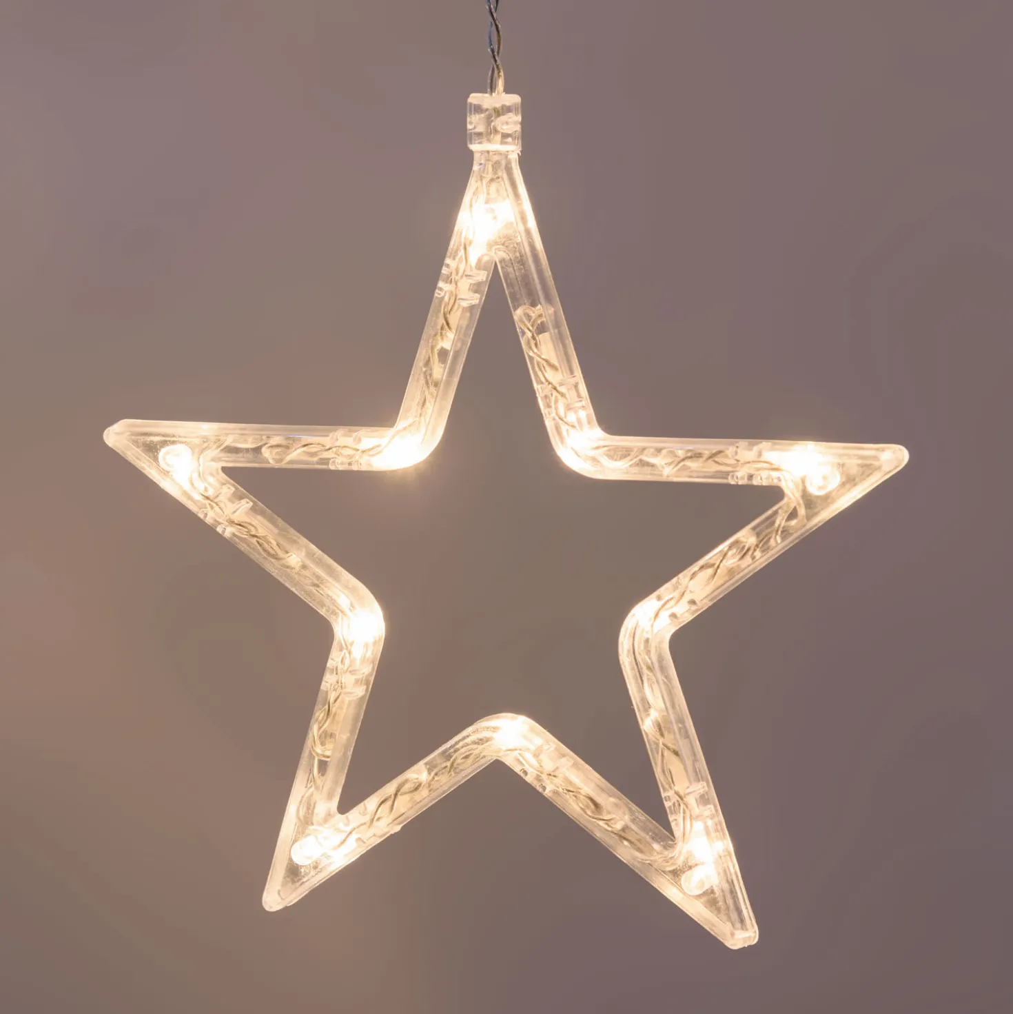 Stalattite con stelle, h 0,8 m, led bianco caldo e bianco freddo