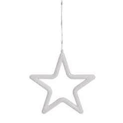 Stalattite con 14 stelle, 3,25 x h 1,15 m, 392 Gocce di Luce, led bianco caldo e bianco freddo, cavo trasparente