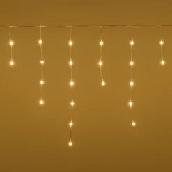 Stalattite decorata 100 minisfere Gummy, microled bianco caldo