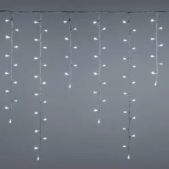 Stalattite effetto nevicata h 0,8 m, led bianco freddo
