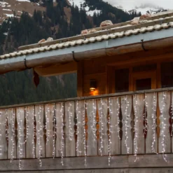 Stalattite effetto Nevicata, 480 led bianco freddo