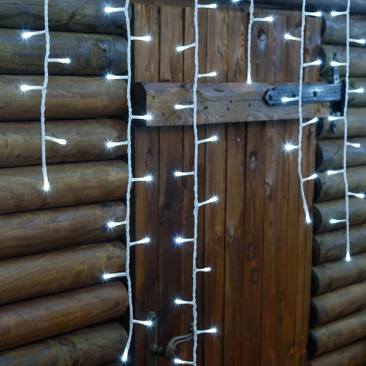 Stalattite effetto Nevicata, 480 led bianco freddo