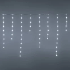 Stalattite h 0,75 m, gocce di luce led bianco freddo