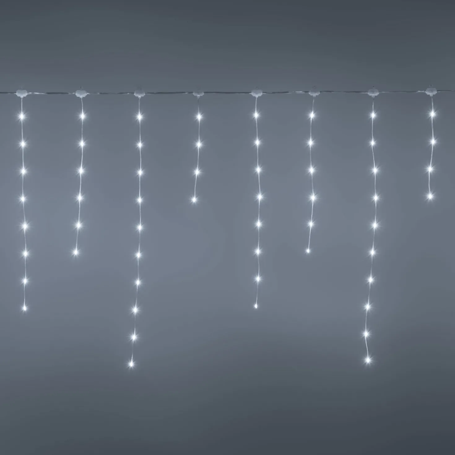 Stalattite h 0,75 m, gocce di luce led bianco freddo