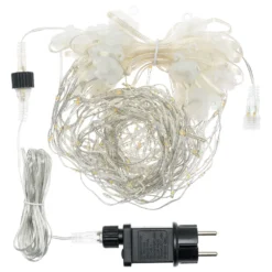 Stalattite h 0,75 m, gocce di luce led bianco freddo