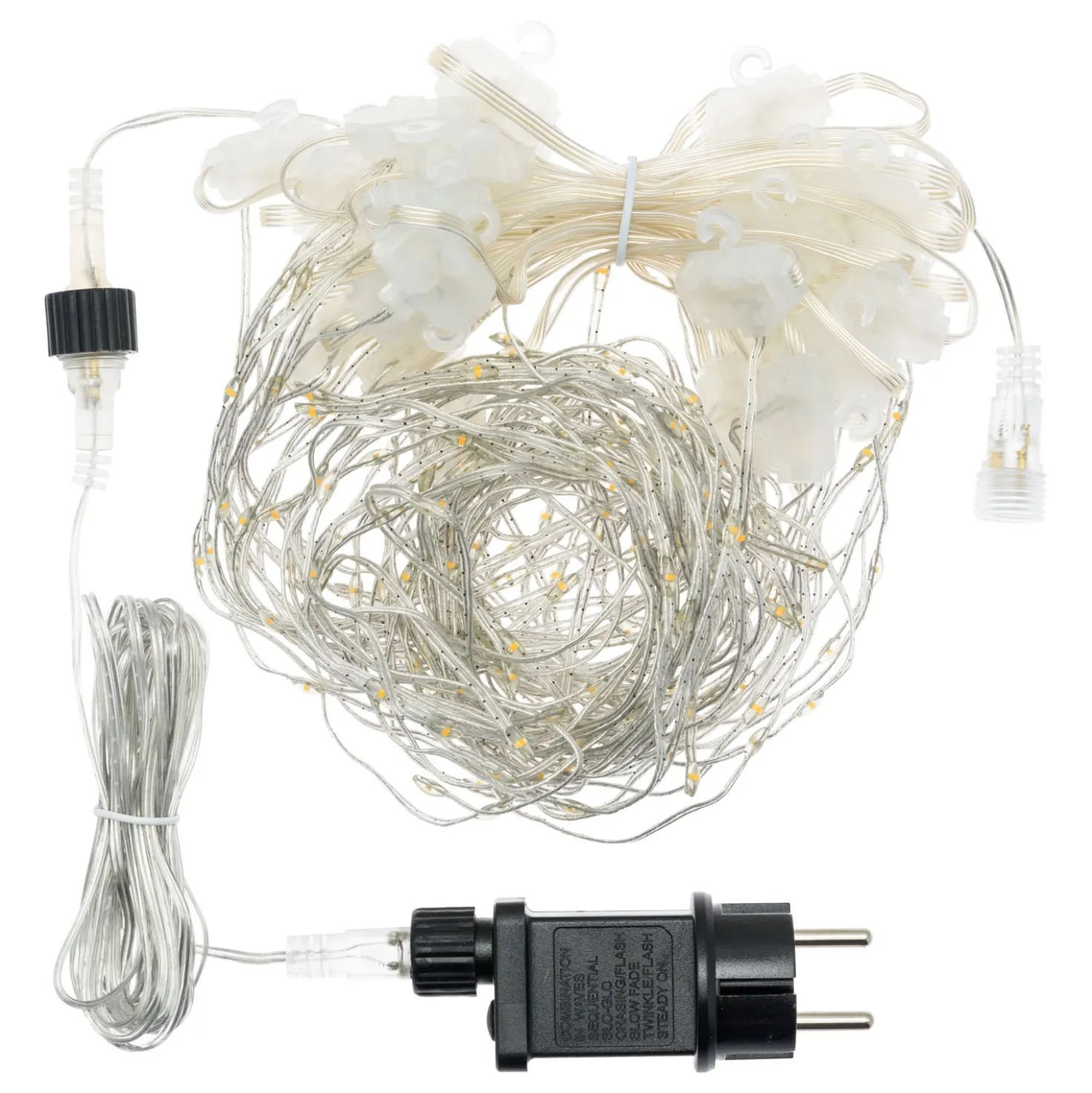 Stalattite h 0,75 m, gocce di luce led bianco freddo