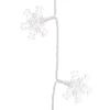 Stalattite 3,75 x h 1 m, 136 fiocchi di neve, led bianco freddo e blu