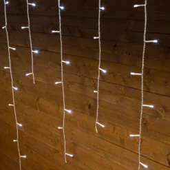 Stalattite 5 x h 1 m, 182 led bianchi