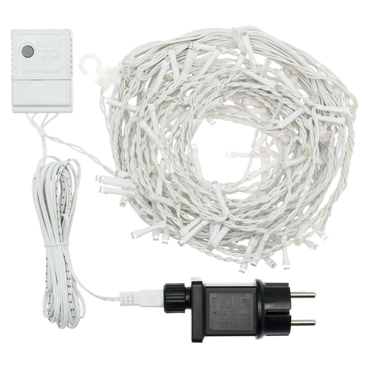 Stalattite 3,6 x h 0,9 m, led bianco caldo