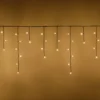 Stalattite 7,68 x h 0,6 m, 180 led bianco caldo, cavo nero