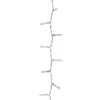 Stalattite 3,4 x h 0,8 m, 384 led bianco caldo, cavo trasparente