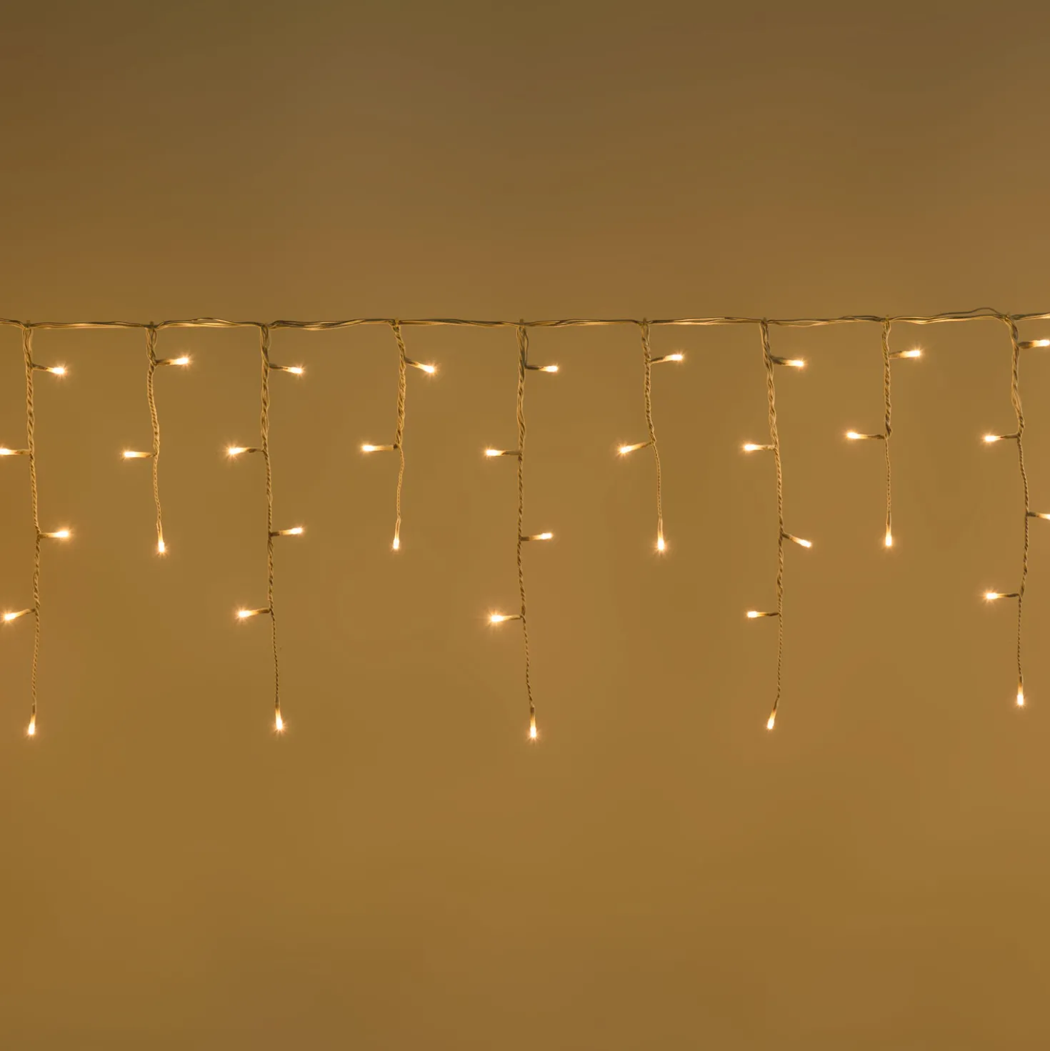 Stalattite 6 x h 0,4 m, led bianco caldo