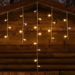 Stalattite 2,7 x h. 0,8 m, 66 led bianco caldo e bianco freddo