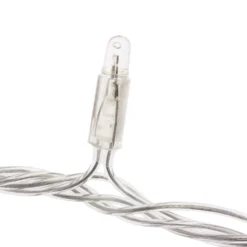 Stalattite 3 x h 0,6 m, 96 maxiled bianco freddo, cavo trasparente, prolungabile