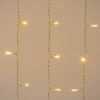 Stalattite 3 x h 0,96 m, 360 miniled bianco caldo, cavo trasparente