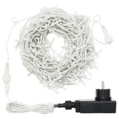 Stalattite 4,5 x 1,2 m, 300 led bianco caldo