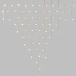 Stalattite 4,5 x 1,2 m, 300 led bianco caldo
