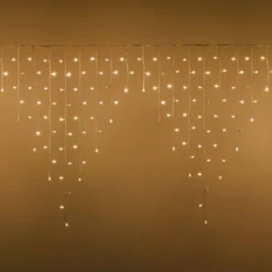 Stalattite 4,5 x 1,2 m, 300 led bianco caldo