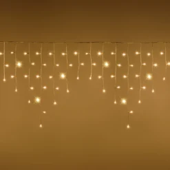Stalattite 4,2 x 0,7 m, 186 led bianco caldo