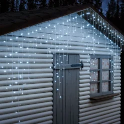 Stalattite 4,5 x 1,2 m, 300 led bianco freddo