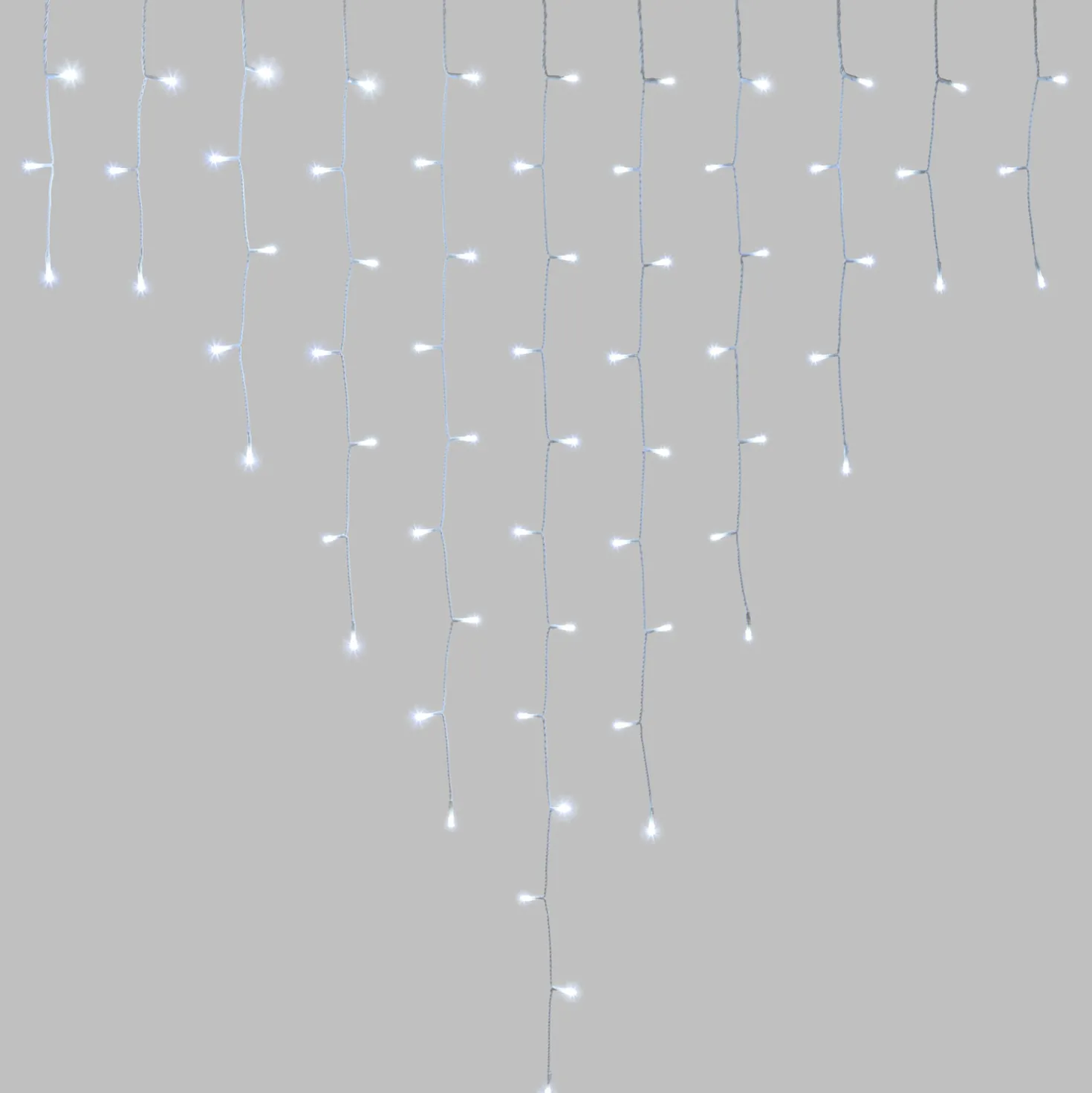 Stalattite 4,5 x 1,2 m, 300 led bianco freddo