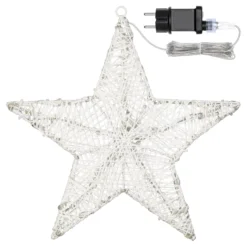 Stella Bianca 3D Ø 35 cm, Dual Color LED bianco caldo e freddo