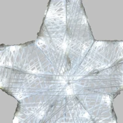 Stella Bianca 3D Ø 35 cm, Dual Color LED bianco caldo e freddo