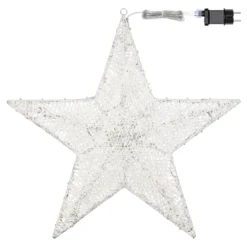 Stella Bianca 3D Ø 55 cm, Dual Color LED bianco caldo e freddo