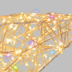 Stella Bianca 3D Ø 75 cm, microled bianco caldo e RGB, uso interno