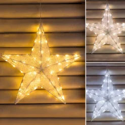 Stella Bianca 3D Ø 45 m, Dual Color LED bianco caldo e freddo