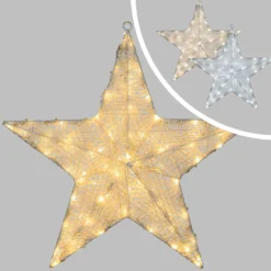 Stella Bianca 3D Ø 45 m, Dual Color LED bianco caldo e freddo