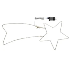Stella cometa in tubo ultraluminoso, 240 led bianco caldo