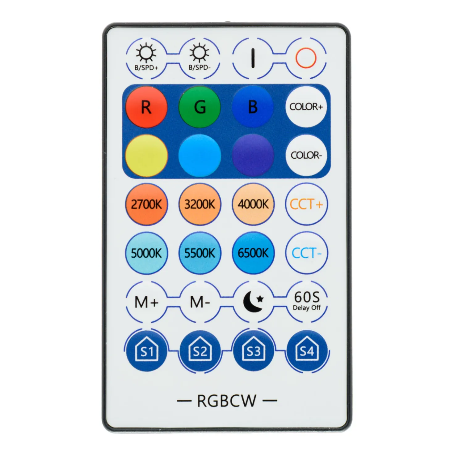 Stella con base in legno sbiancato, 55 cm, led RGB e Bianco Caldo, uso interno