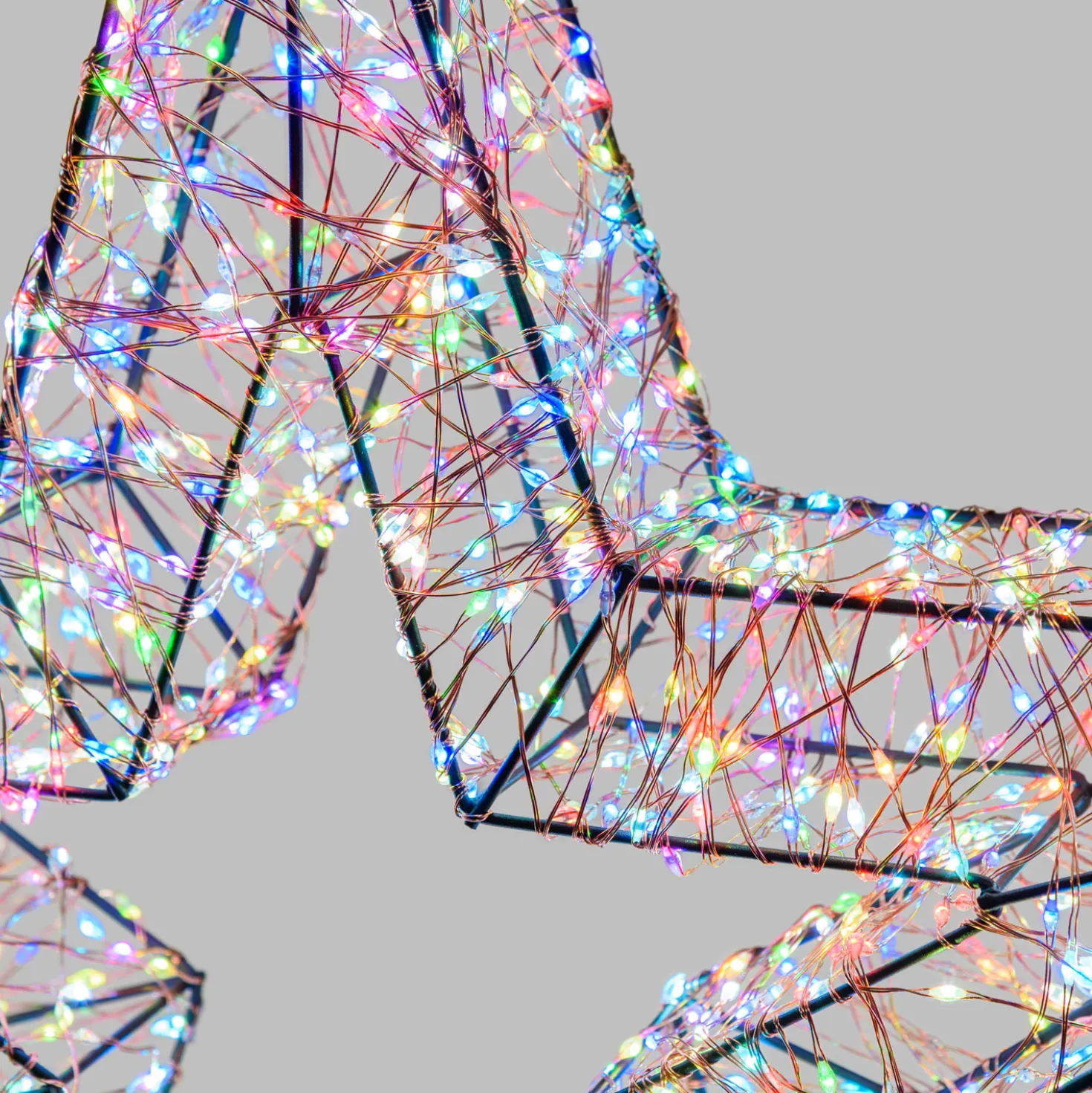 Stella 3D, Ø 55 cm, 2000 Micro led RGB cambiacolore, uso interno