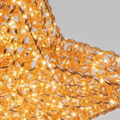 Stella 3D Rose Gold, filo a spirale, ∅58 cm, 720 microled bianco caldo