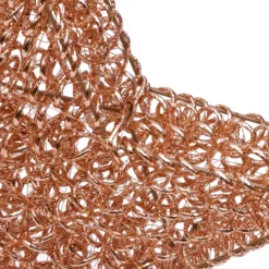 Stella 3D Rose Gold, filo a spirale, ∅58 cm, 720 microled bianco caldo