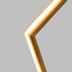Stella in legno naturale, 75 cm, led bianco caldo, uso interno