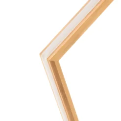Stella in legno naturale, 35 cm, led bianco caldo, uso interno