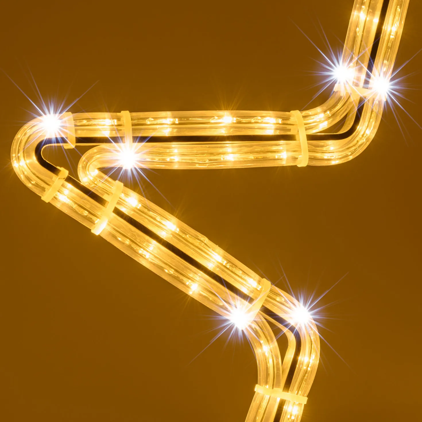 Stella in tubo luminoso, 47 x 45 cm, 116 led bianco caldo e bianco freddo