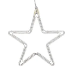 Stella in tubo luminoso, 47 x 45 cm, 116 led bianco caldo e bianco freddo