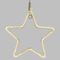 Stella in tubo ultraluminoso Ø 30 cm, led bianco caldo