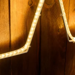 Stella in tubo ultraluminoso Ø 55 cm, led bianco caldo