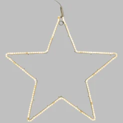 Stella in tubo ultraluminoso Ø 55 cm, led bianco caldo