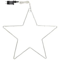 Stella in tubo ultraluminoso Ø 55 cm, led bianco caldo