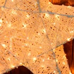 Stella luminosa per appoggio o sospensione, led bianco extra caldo