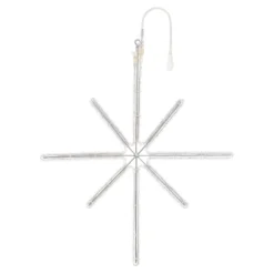 Stella polare in tubo luminoso, 67 x 70 cm, 146 led bianco caldo e bianco freddo