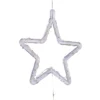 3 Stelle Crystal da appendere a batteria, 60 cm, 50 MicroLED bianco caldo, uso interno
