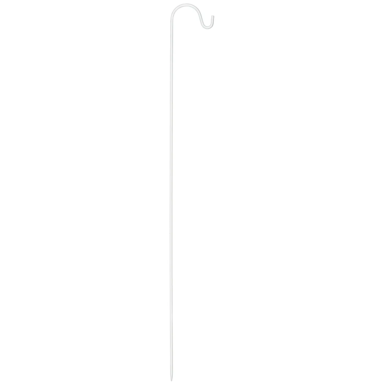 4 supporti porta lanterna in metallo bianco, h 110 cm