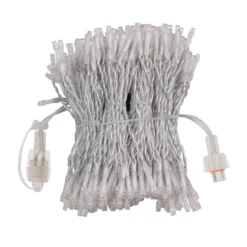 Tenda Connect+ 1 x h 3 m, 300 led bianco caldo, cavo trasparente, prolungabile
